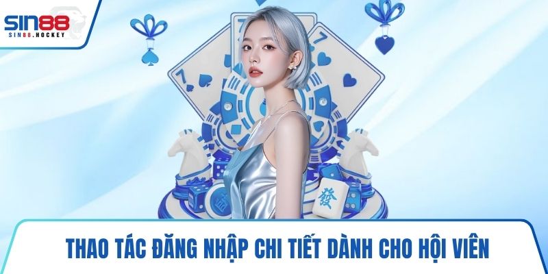 Thao tác đăng nhập chi tiết dành cho hội viên